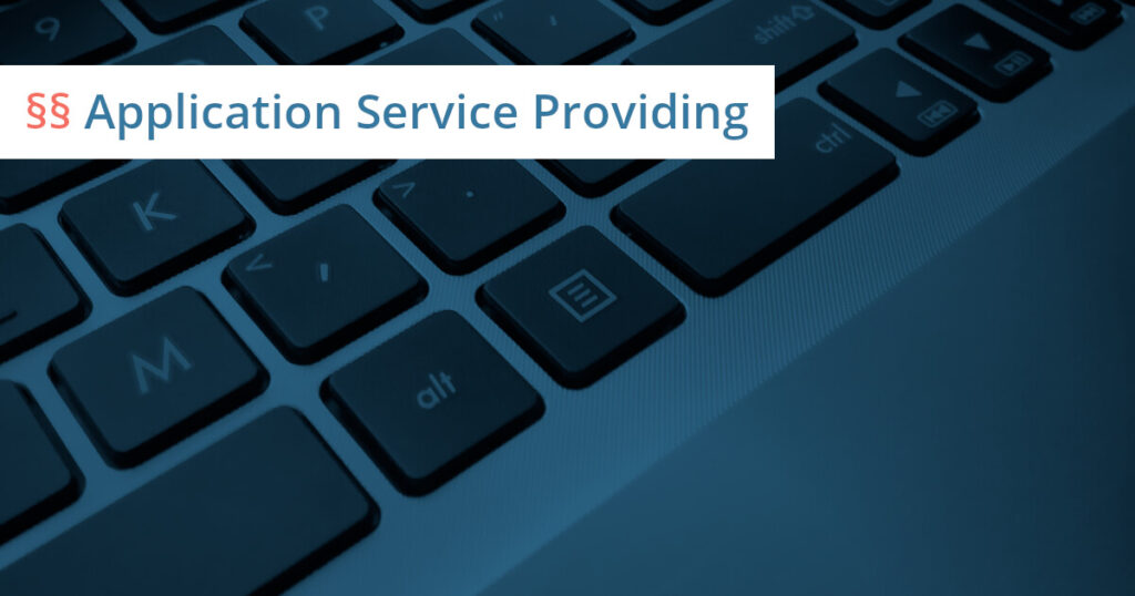 Application Service Provider Vertrag