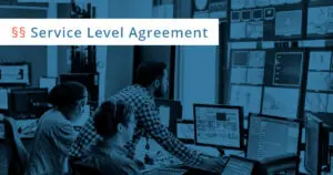 service level agreement vertrag