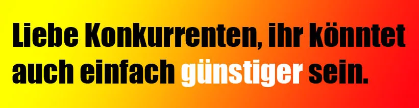 gelungene vergleichende werbung