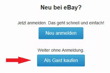 eBay als Gast kaufen