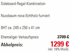 Gutes Beispiel für die Werbung mit einem Abholpreis und einem ehemaligen Verkäuferpreis