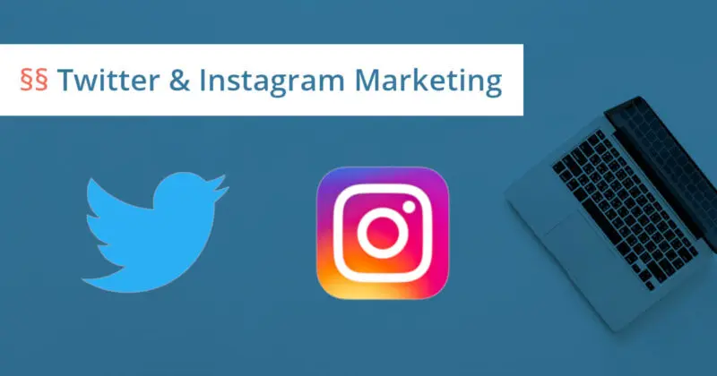 Twitter und Instagram Marketing