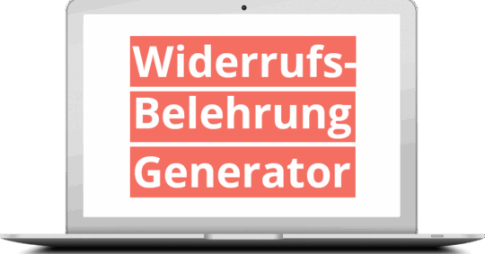 Widerrufsbelehrung Generator