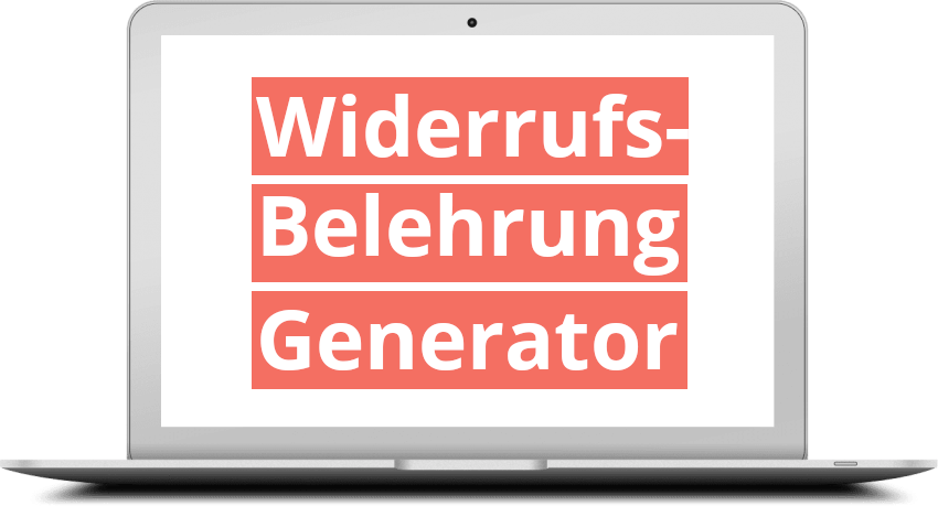 Widerrufsbelehrung Generator