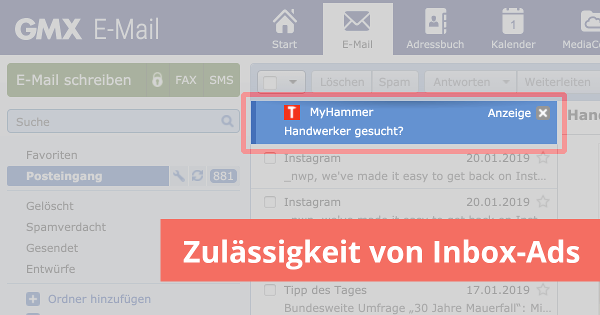 Olg Nurnberg Inbox Ads Sind Werbebanner Kein Spam