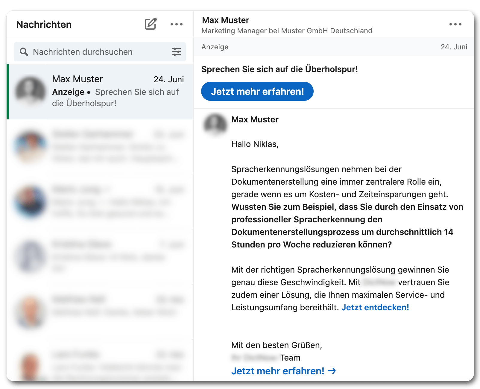 inbox werbung recht