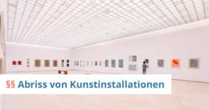 Urheberrecht Kunst Abriss