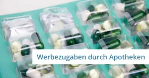 werbung zugabe apotheke