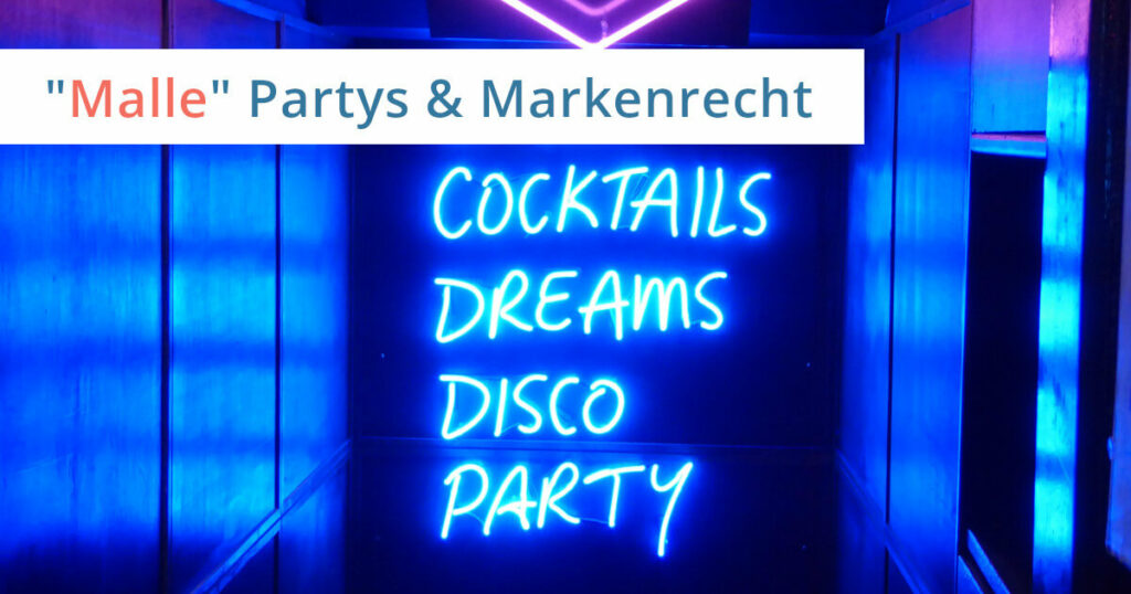 malle party abmahnung