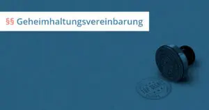 geheimhaltungsvereinbarung rechtsanwalt