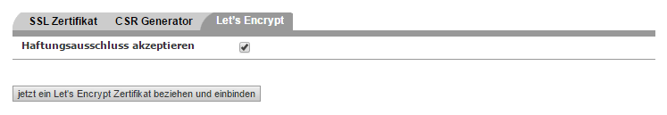 Webhoster - Verschlüsselungszertifikate