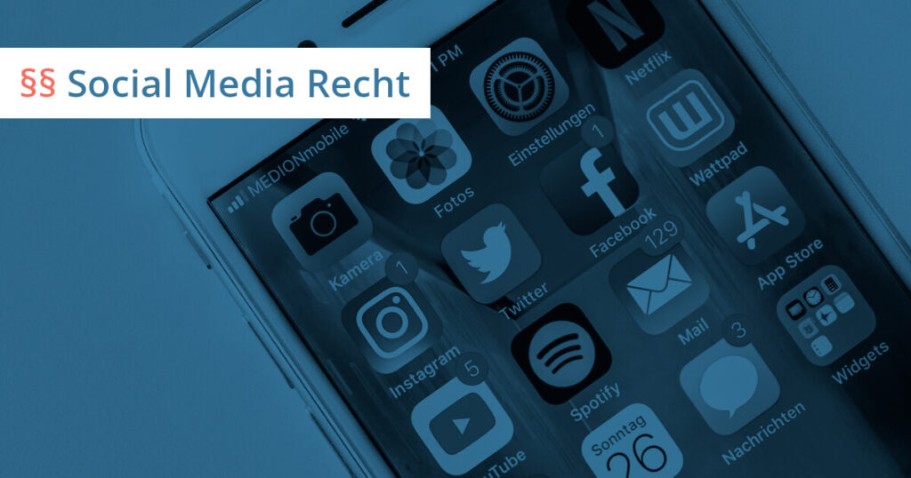 social media recht anwalt