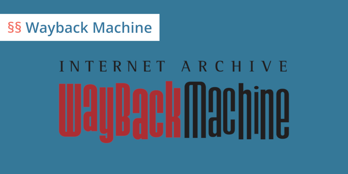 wayback machine löschen