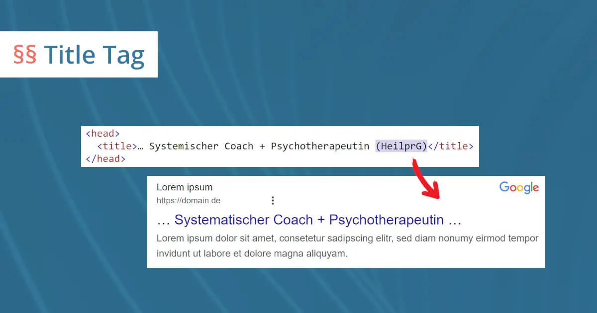 website title google ändert sich automatisch