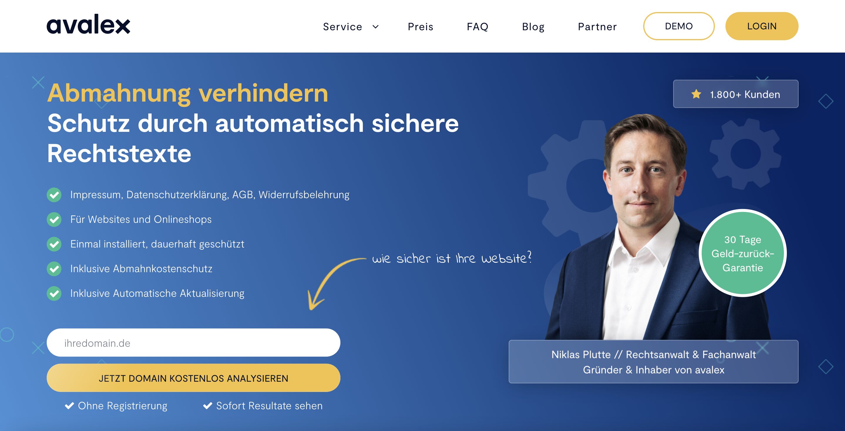 rechtstexte für website