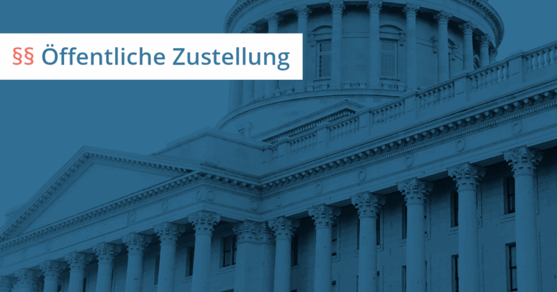 zustellung klage china