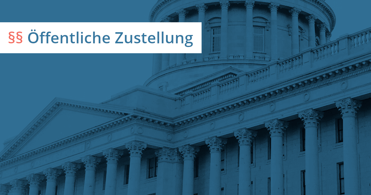 zustellung klage china