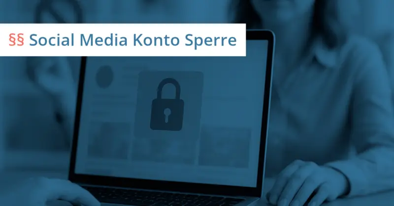 social media konto sperre