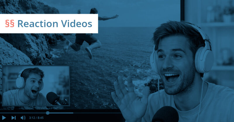 reaction video abmahnung