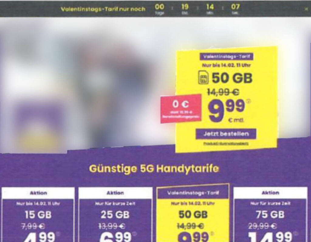 countdown angebot recht