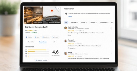 google gelöschte bewertungen hinweis